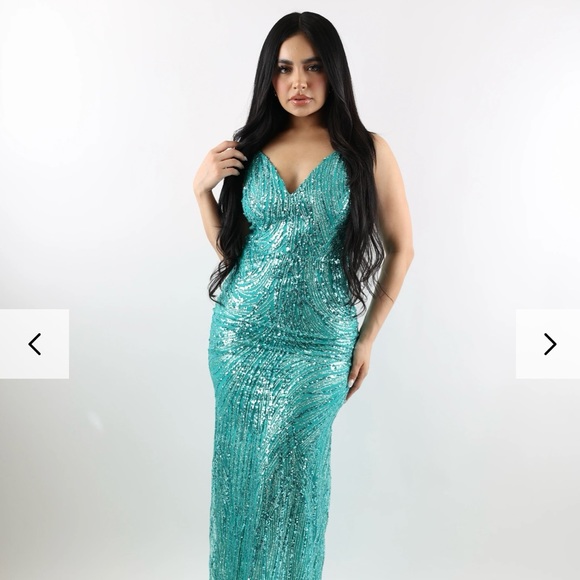 Ariella Blue Gala Dress - Picture 2 of 4